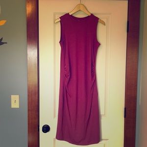 GAP High Neck Maternity Midi Dress